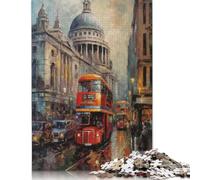 Londons Urban Charm Puzzle Jigsaws 1000 Pieces for Adults Puzzle Jigsaws for Adults Educational Game Challenge Toy 1000pcs (75x50cm)