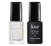 Londontown kur Conceal & Go Duo Set, Includes Nail Illuminating Concealer & Gel Genius Top Coat, 0.4 Fl Oz