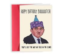 Londue Funny Prison Mike Birthday Card, The Office Birthday Card, The Office Birthday Decorations, Coworker Birthday Gifts, Prison Michael Scott Cards Gifts