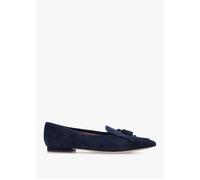 Londyn Kiltie Lauren Navy Suede Ballet Pumps - Navy Suede / 6