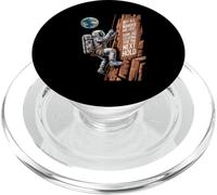 Lone Astronaut Climbing A Cliff Not All Who Wander Are Lost PopSockets PopGrip for MagSafe