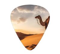 lone camel Stylish and durable guitar picks, three types of thin, medium and heavy guitar picks (12 pieces), suitable for guitar, bass, electric guitar, ukulele,