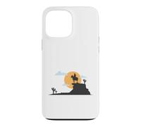 Lone Cowboy in Front of the Desert Moon Case for iPhone 13 Pro Max
