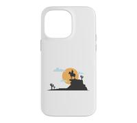Lone Cowboy in Front of the Desert Moon Case for iPhone 14 Pro Max