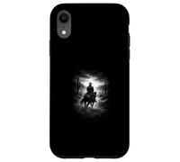Lone Cowboy Rider In Desert and Western Sky Case for iPhone XR