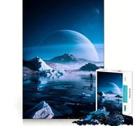 Lone Figure on Frozen Planet Puzzles for Adults 1000 Puzzles Sharp Logic Precise Cut Family Activity (38x52cm)