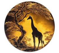 Lone Giraffe Stands Gracefully Under An Acacia Tree,Rätsel Für Erwachsene 1000pcs (67.5x67.5cm),Herausforderungsspiele