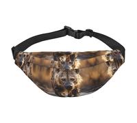 Lone Hyena Boys large waist bag, travel crossbody waist bag, suitable for enjoying sports, running, cycling, travel, fishing