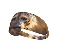 Lone Hyena Elastic Sports Headband Printed Sports Headband Suitable for Running Fitness Tennis Yoga