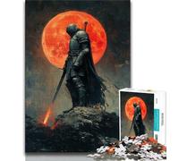 Lone Knight Jigsaw Puzzles for Adults Teenagers Jigsaws Puzzle,Challenging Game And Family Play for Is Ideal As A Gift for The Whole Family 38x26cm