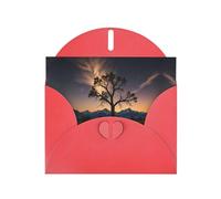 Lone Pine Red Patterns greeting card 6x4 inches with envelope, covering birthdays, weddings and other occasions