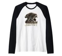Lone Raccoon Jimothy Survives The Woodlands Meme Fan Support Raglan Baseball Tee