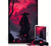 Lone Samurai Jigsaw Puzzle 1000 Piece for Teenagers Logic Fun Premium Print Home Enjoyable Nice Decor (38x26cm)