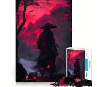 Lone Samurai Jigsaw Puzzle 1000 Piece for Teenagers Logic Fun Premium Print Home Enjoyable Nice Decor (38x26cm)