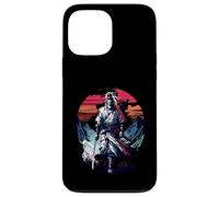 Lone Samurai Warrior Under Crimson Sun Anime Vintage Legend Case for iPhone 13 Pro Max