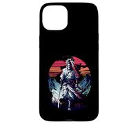 Lone Samurai Warrior Under Crimson Sun Anime Vintage Legend Case for iPhone 15 Plus