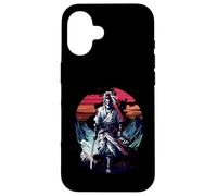 Lone Samurai Warrior Under Crimson Sun Anime Vintage Legend Case for iPhone 16