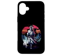Lone Samurai Warrior Under Crimson Sun Anime Vintage Legend Case for iPhone 16 Plus