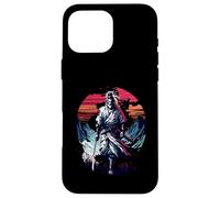 Lone Samurai Warrior Under Crimson Sun Anime Vintage Legend Case for iPhone 16 Pro Max
