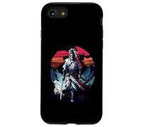 Lone Samurai Warrior Under Crimson Sun Anime Vintage Legend Case for iPhone SE (2020) / 7/8