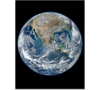 Lone Star Art Earth The Big Blue Marble Photo - 11x14 Unframed Print - Perfect Vintage House Decor Under $10