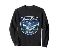 Lone Star Texas Vintage Western Country Rustic Retro Badge Sweatshirt