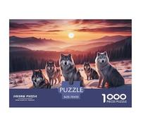 Lone Wolf 1000 Piece Adults Puzzle Kids Age Games Gifts Birthday Difficult Impossible Decompression 70x50cm/1000pcs