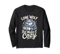 Lone Wolf but Make It Cozy Wolves Pack Long Sleeve T-Shirt