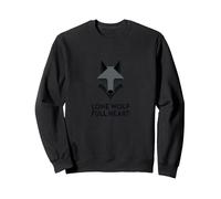 Lone Wolf Full Heart: Fierce Spirit Empowering Loners Sweatshirt, Adult Unisex, Black, L