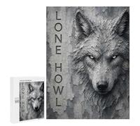 Lone Wolf Howl Jigsaw Puzzle for Adults And Families, 500 PCS, A Creative Way to Unwind after A Busy Day, for Indoor Play