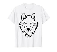 Lone Wolf Jackal Face Wild Animal Design Gift Men Women Kids T-Shirt