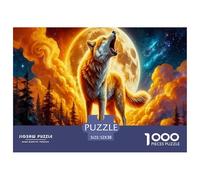 Lone Wolf Jigsaw Puzzles for Adults Animal Puzzle Game 1000 Jigsaws Educational Games Home Decoration Gifts 52x38cm/1000pcs