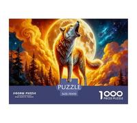 Lone Wolf Jigsaw Puzzles for Adults Animal Puzzle Game 1000 Pieces Brain Challenge for Adults Gifts 70x50cm/1000pcs