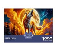Lone Wolf Jigsaw Puzzles for Adults Kids Animal Puzzles 1000 Piece Impossible Puzzle for Adults Gifts 38x26cm/1000pcs