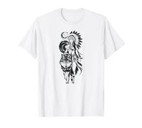 Lone Wolf Moon Howling Wolf Girl Wolves Howl Indian Native T-Shirt