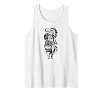 Lone Wolf Moon Howling Wolf Girl Wolves Howl Indian Native Tank Top