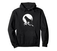 Lone Wolf Moon Howling Wolf Pack Head Wolves Howl Pullover Hoodie