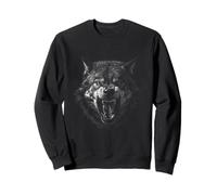 Lone Wolf Moon Howling Wolf Pack Head Wolves Howl Sweatshirt