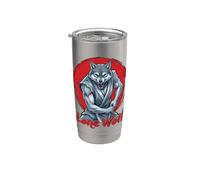 Lone Wolf Ninja Warrior Samurai Swords Men Women Kids Stainless Steel Insulated Tumbler