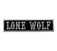 Lone Wolf Patch Iron Sew On Jacket Bag Motorcycle Motorbike Biker Clothes Badge