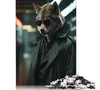 Lone Wolf Puzzle Decompression Toys Paper Rectangular Jigsaw Puzzle for Kids And Adults Age 12 Years Up Easter Gifts 1000pcs (26x38cm)
