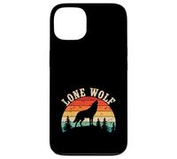 Lone Wolf Retro Wolf Howling Wildlife Animal Case for iPhone 13