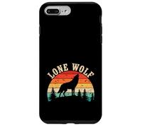 Lone Wolf Retro Wolf Howling Wildlife Animal Case for iPhone 7 Plus/8 Plus