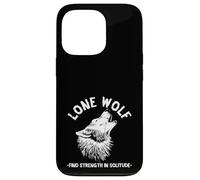 Lone Wolf Strength Solitude Wolf Howling Wildlife Animal Case for iPhone 13 Pro