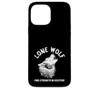 Lone Wolf Strength Solitude Wolf Howling Wildlife Animal Case for iPhone 13 Pro Max