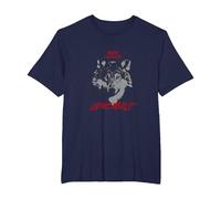 Lone Wolf T-Shirt, Men's Big and Tall, Navy Blue, 3X Tall