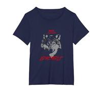 Lone Wolf T-Shirt, Women's Plus, Navy Blue, 5X