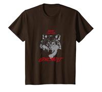Lone Wolf T-Shirt, Youth, Brown, X-Small