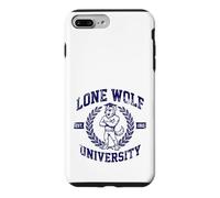 Lone Wolf University Brainrot Meme Alpha Wolf Case for iPhone 7 Plus/8 Plus