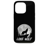 Lone Wolf Vintage Wolf Howling Wildlife Animal Case for iPhone 13 Pro